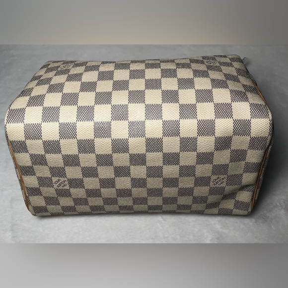 Louis Vuitton Damier Azur Speedy 25,Dust Bag,Lock/Key,COA;Date Code(SP1017) - Picture 7 of 17